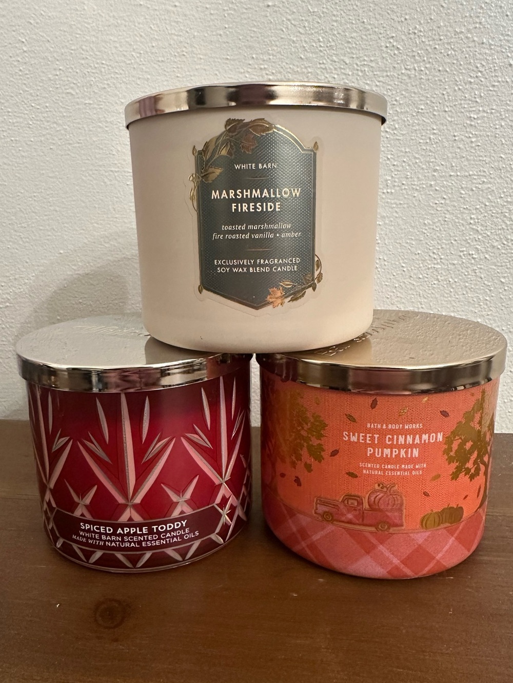 Bath & Body Works 3 Wick Trio, NWT!